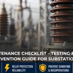 Capacitor Voltage Transformer maintenance in substation showing CVT equipment and insulators