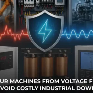 Voltage fluctuation solution for industry using CVT stabilizer and protection relay in factory