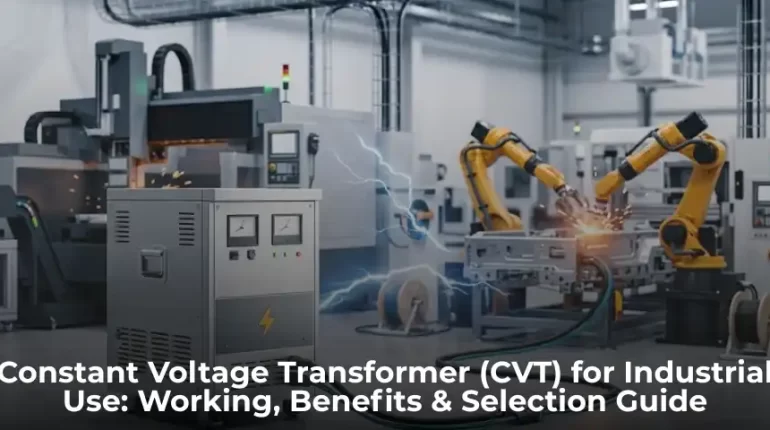 Constant Voltage Transformer used in industrial power system for stable voltage supply