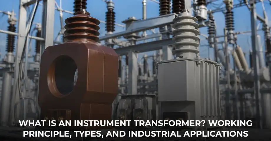 Instrument transformer installed in an electrical substation for power system measurement and protection
