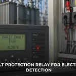 Earth fault protection relay for electrical fault detection