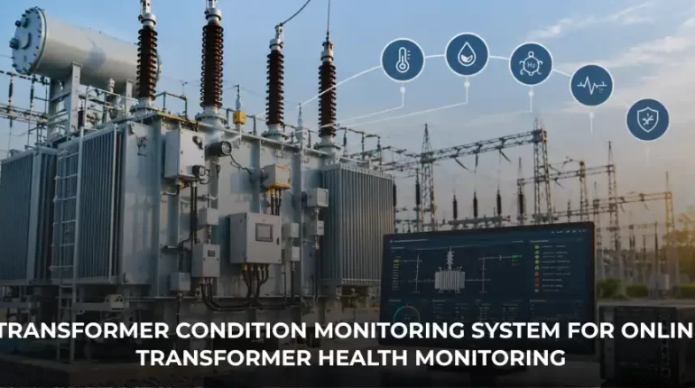 Transformer condition monitoring system for online transformer health monitoring