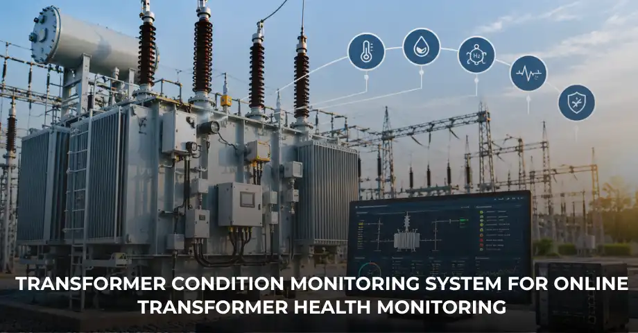 Transformer condition monitoring system for online transformer health monitoring