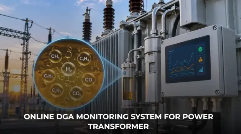 Online DGA Monitoring System for power transformer