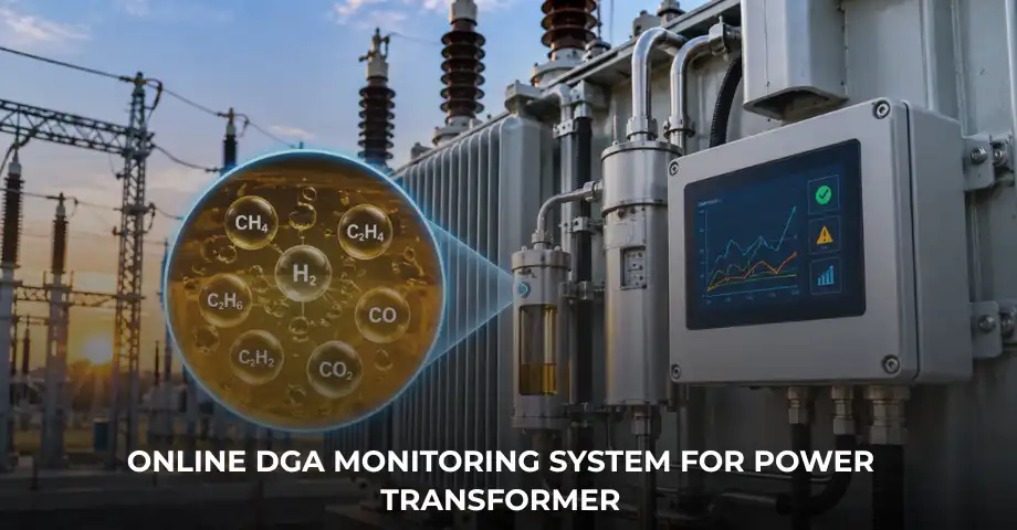 Online DGA Monitoring System for power transformer